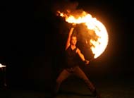 fire dancer