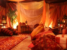 Moroccan tents and interiors
