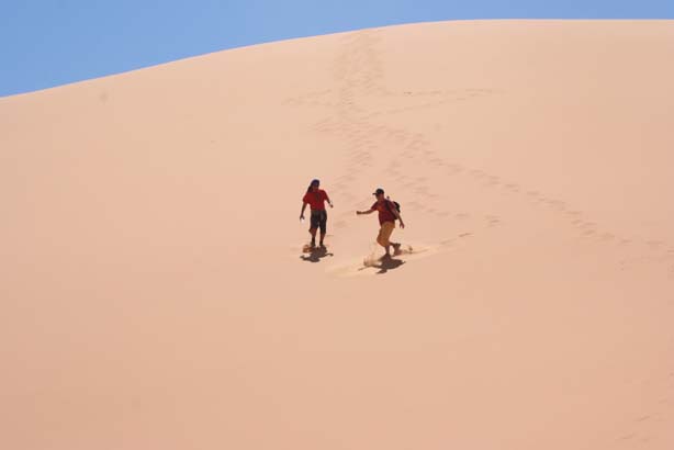 trekking in desert